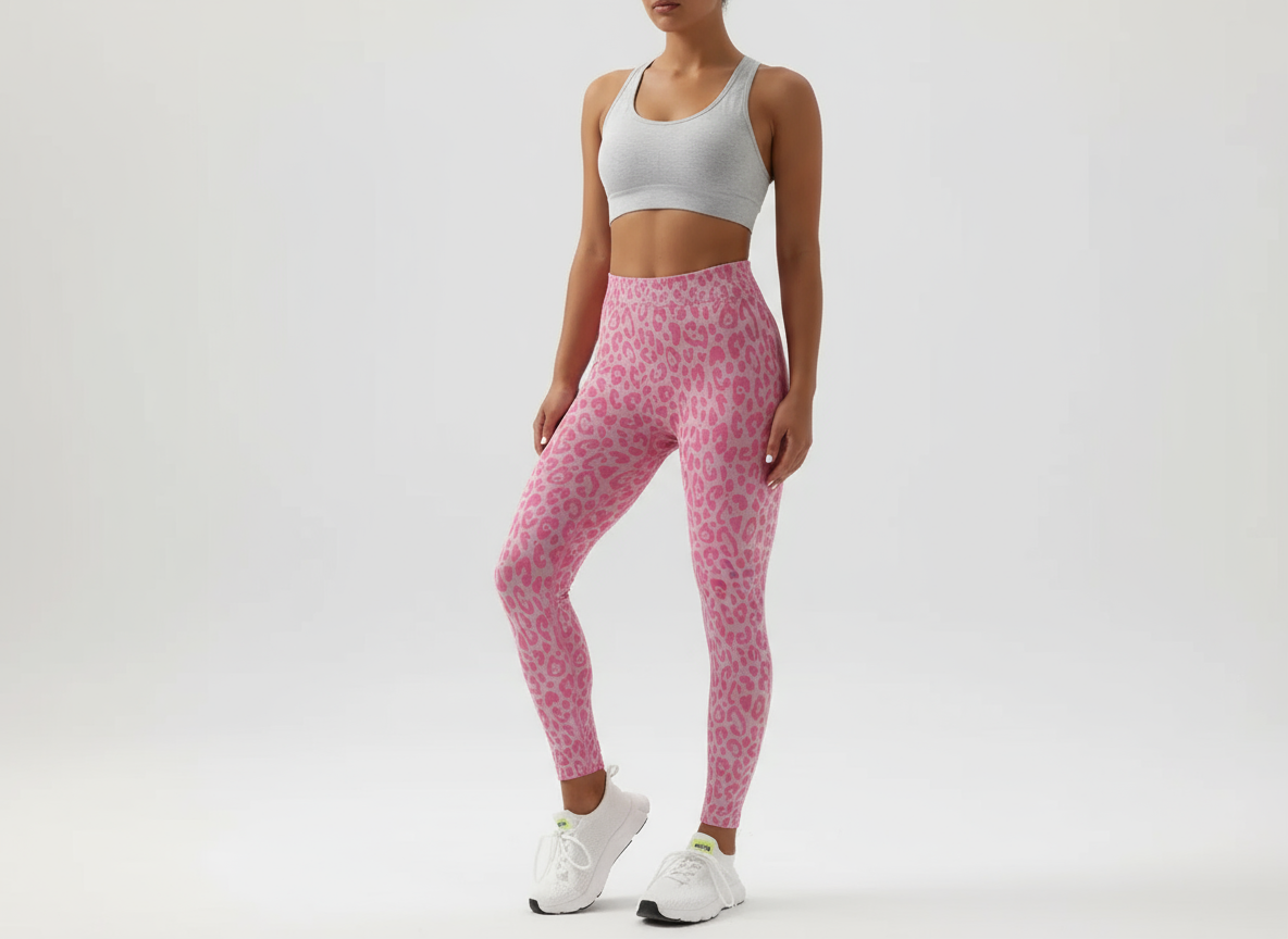Leopard Print Yoga Pants – High Elastic Seamless Leggings for Yoga, Pilates & Daily Wear