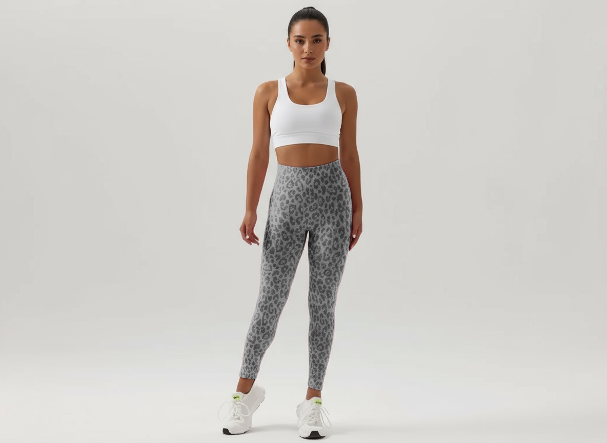 Leopard Print Yoga Pants – High Elastic Seamless Leggings for Yoga, Pilates & Daily Wear