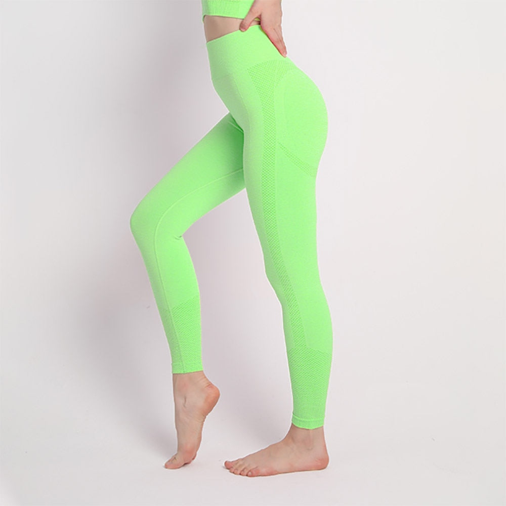 Sports Yoga Seamless Butt-Lift Leggings