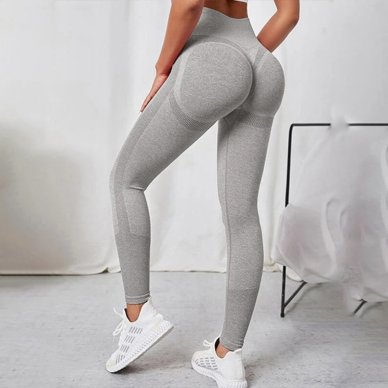 Sports Yoga Seamless Butt-Lift Leggings