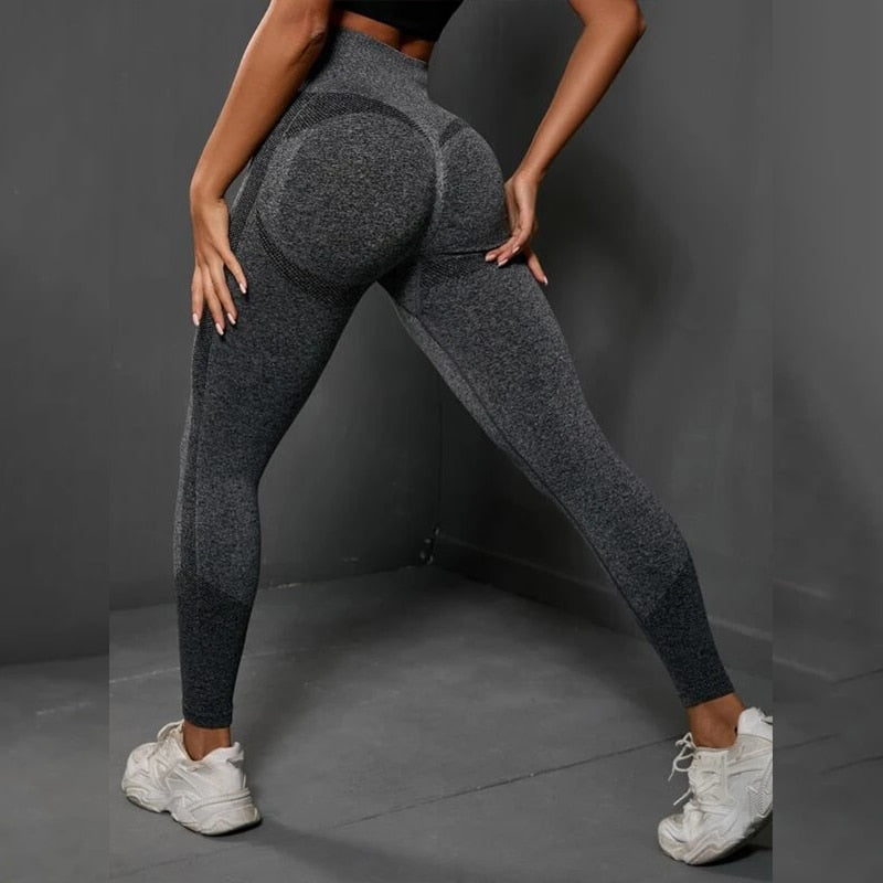 Sports Yoga Seamless Butt-Lift Leggings