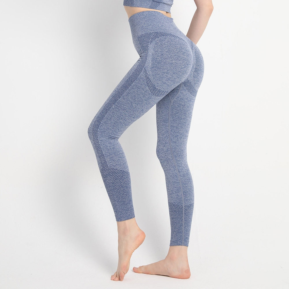 Sports Yoga Seamless Butt-Lift Leggings