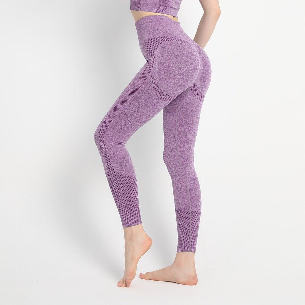 Sports Yoga Seamless Butt-Lift Leggings