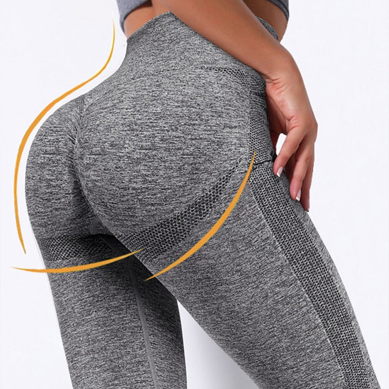 Sports Yoga Seamless Butt-Lift Leggings